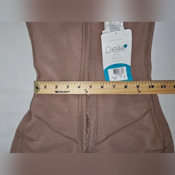 Brown Shapewear Bodysuit Size L Brand DELIE